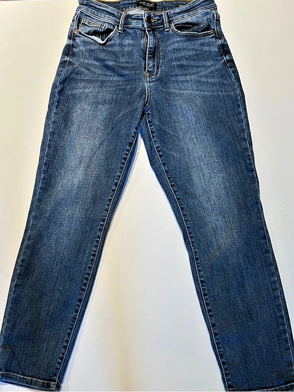 Cotton blend jeans, Judy Blue, high-rise straight leg